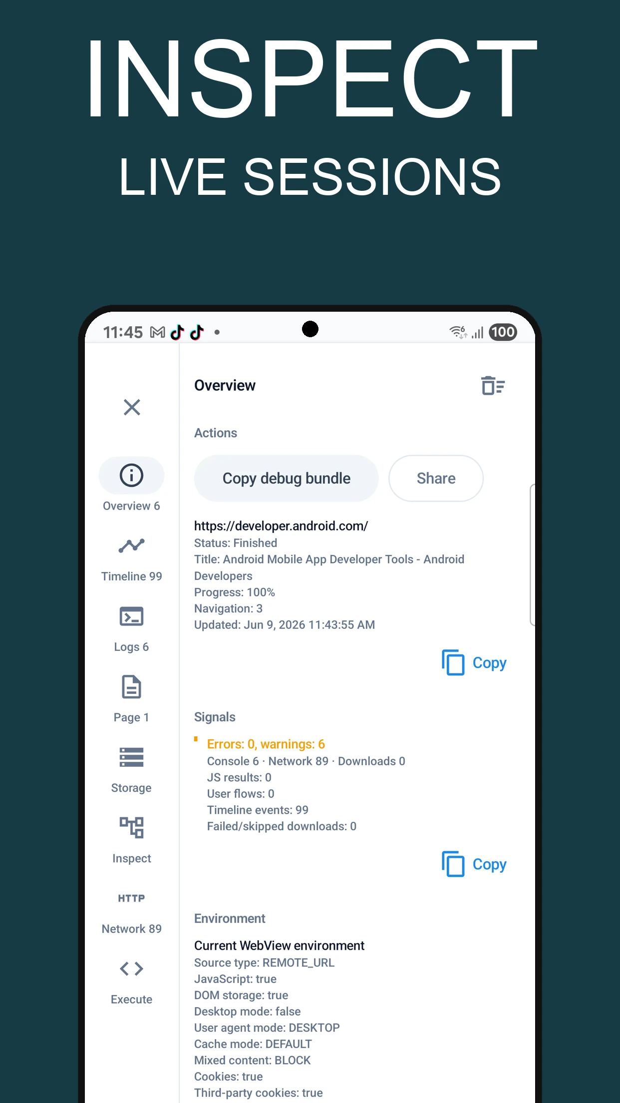WebViewTest screenshot