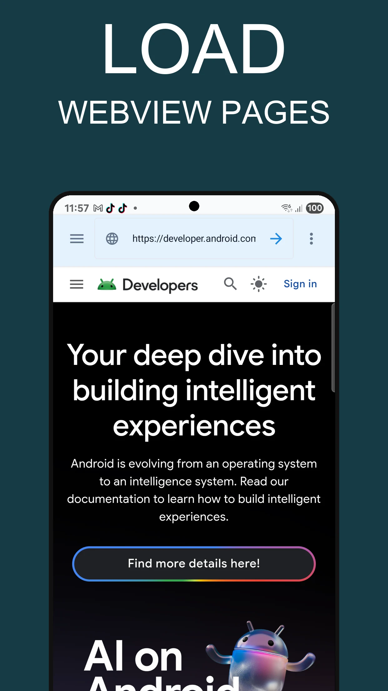 WebViewTest screenshot